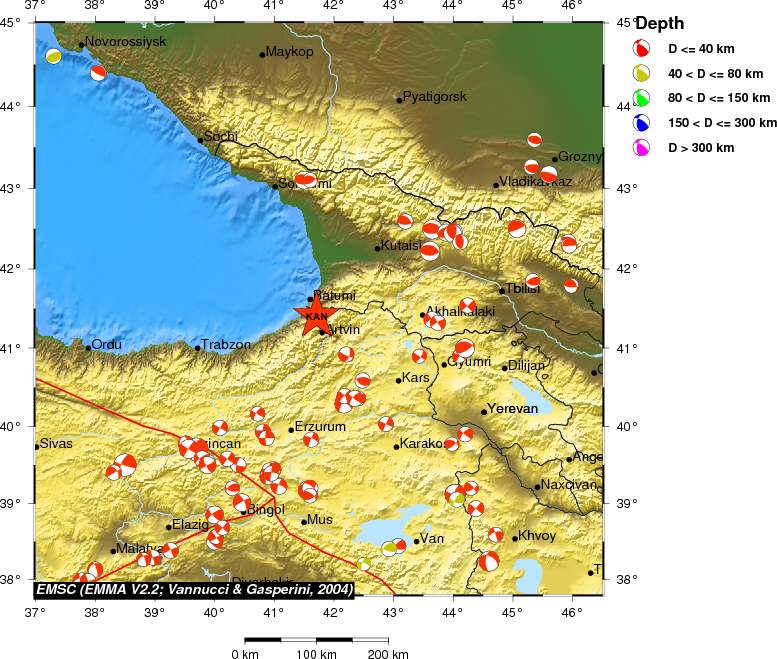 Regional moment Tensor