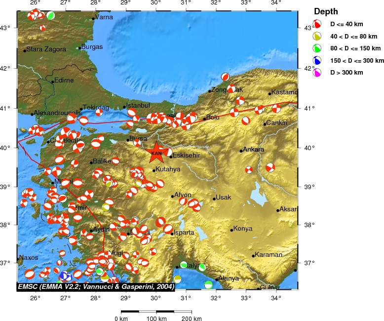 Regional moment Tensor