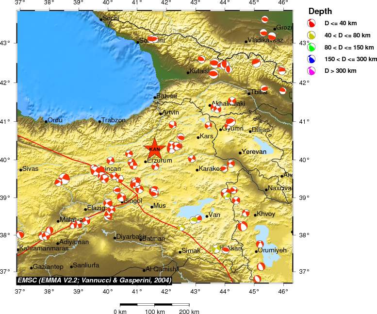 Regional moment Tensor