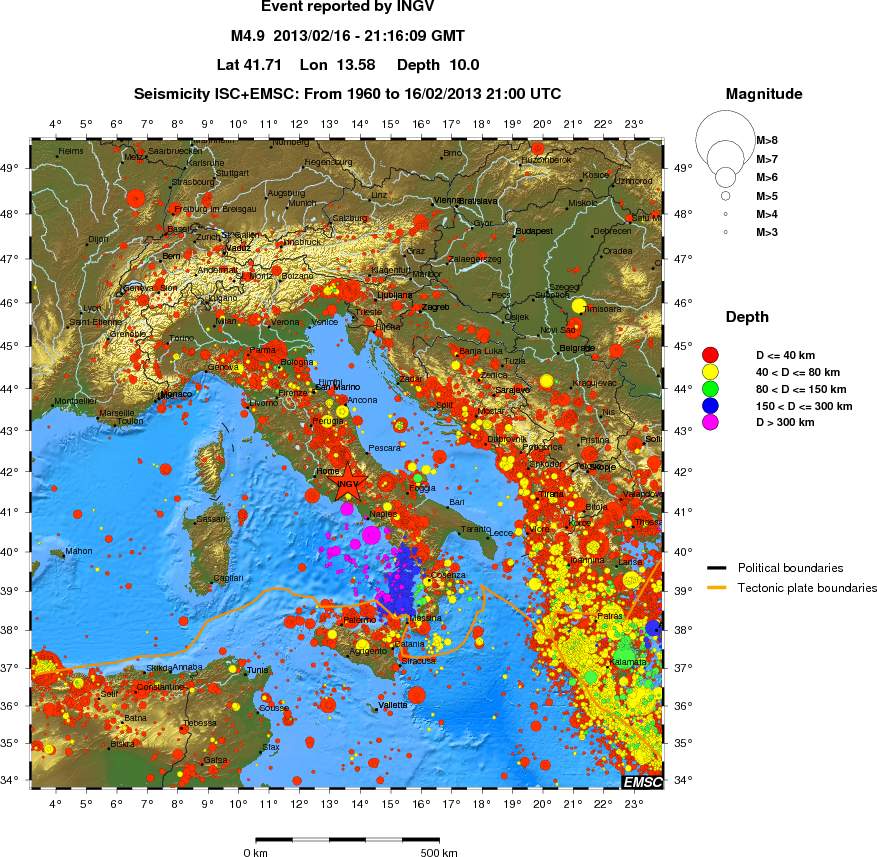 wide historical seismicity