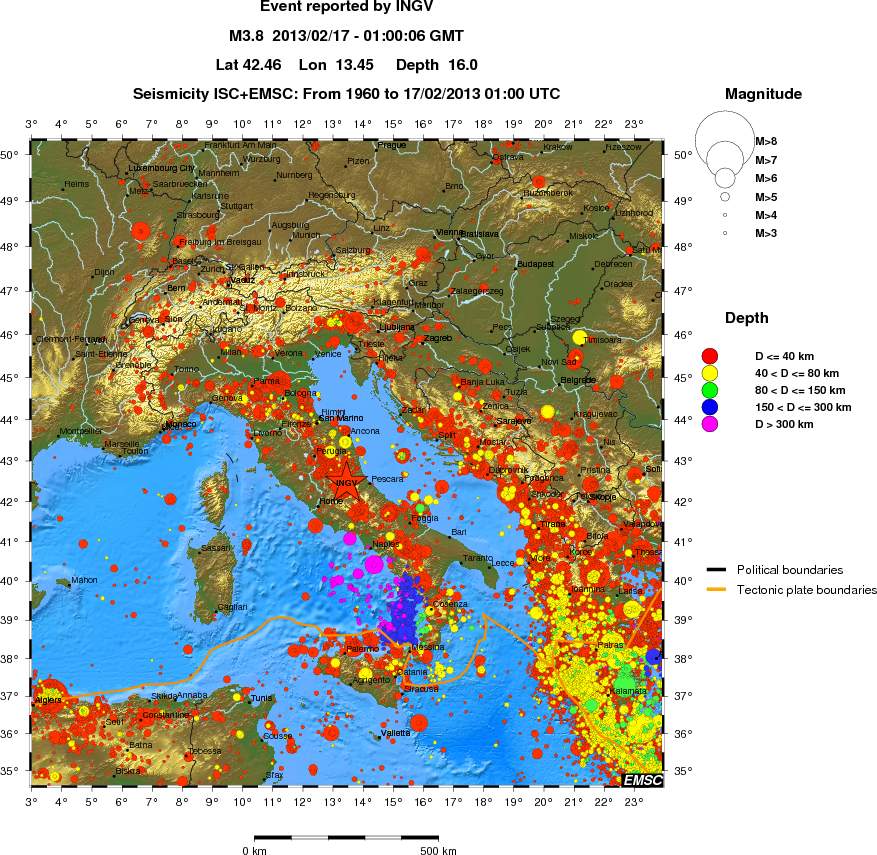wide historical seismicity
