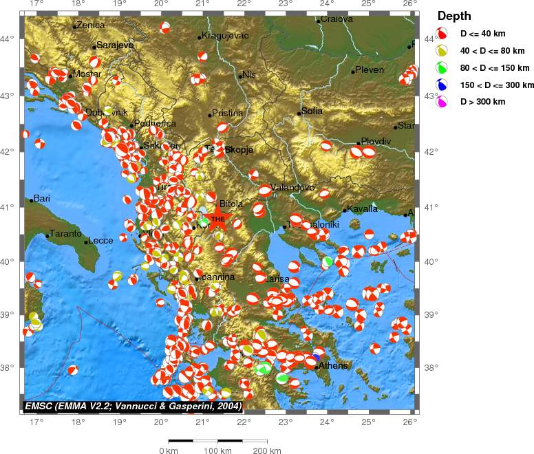 Regional moment Tensor