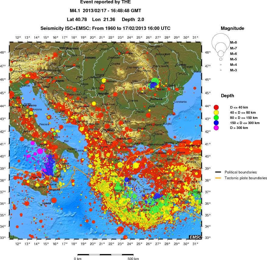 wide historical seismicity