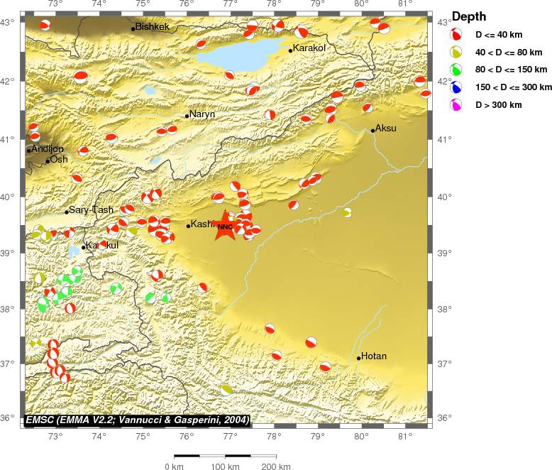 Regional moment Tensor