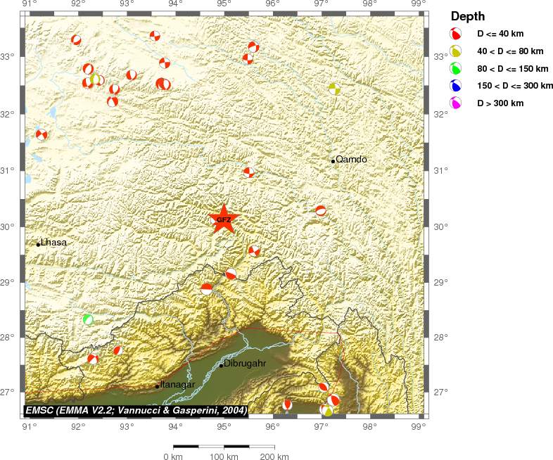 Regional moment Tensor