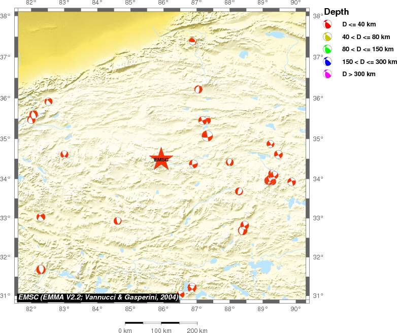 Regional moment Tensor
