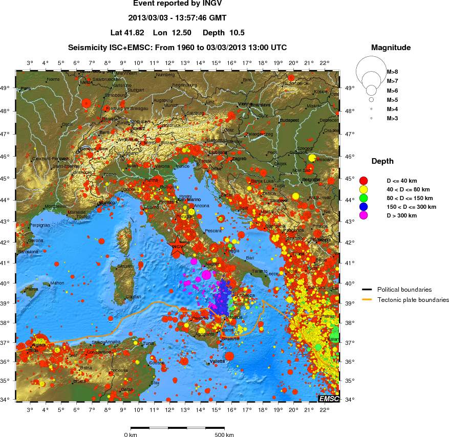 wide historical seismicity