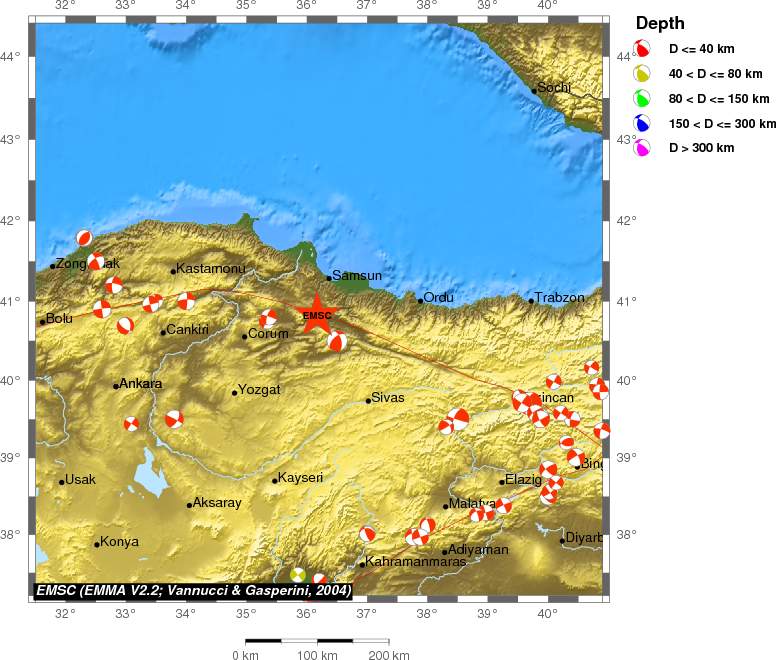 Regional moment Tensor