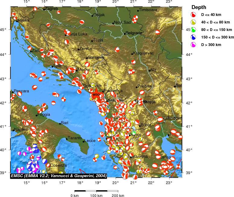 Regional moment Tensor