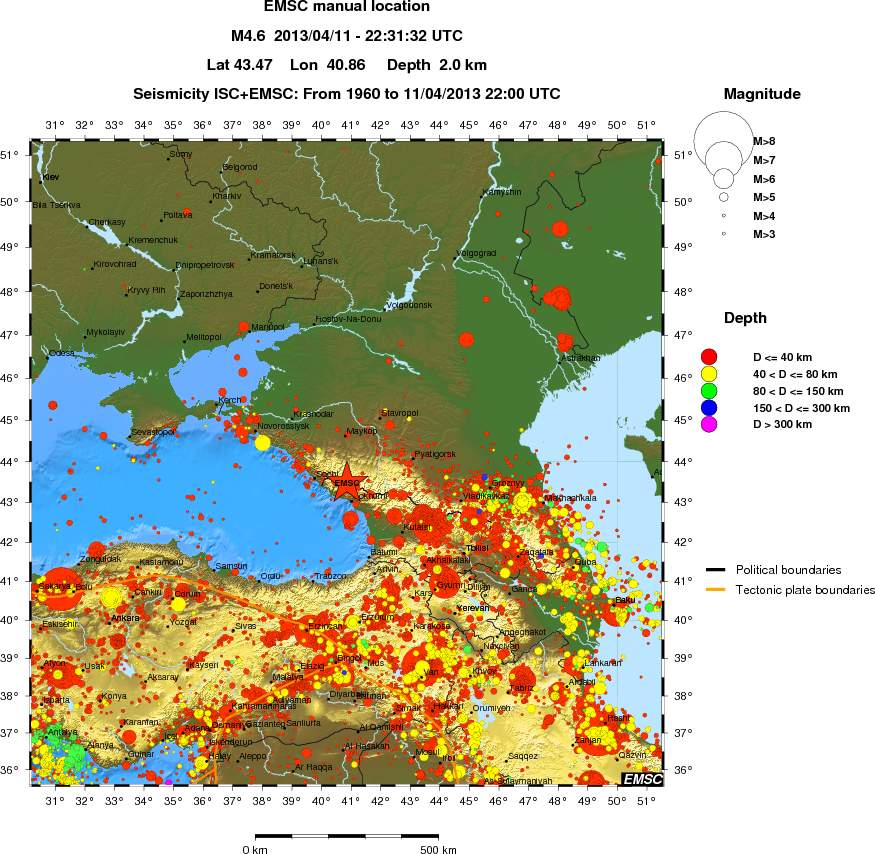 wide historical seismicity