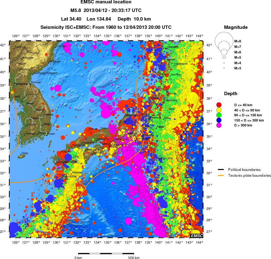 wide historical seismicity