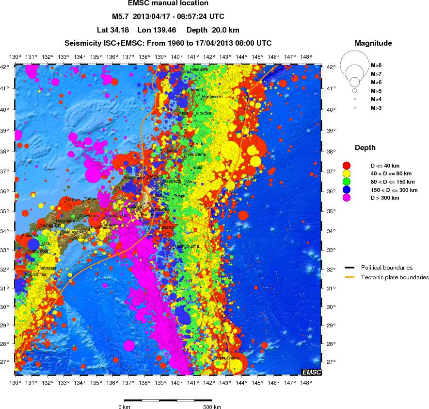 wide historical seismicity