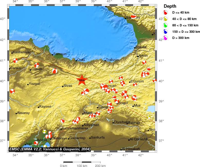 Regional moment Tensor