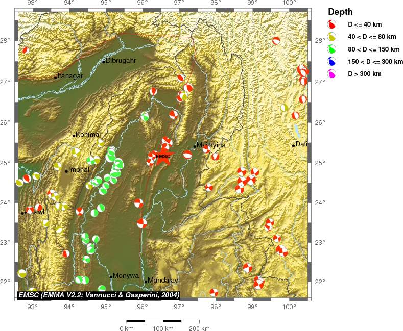Regional moment Tensor
