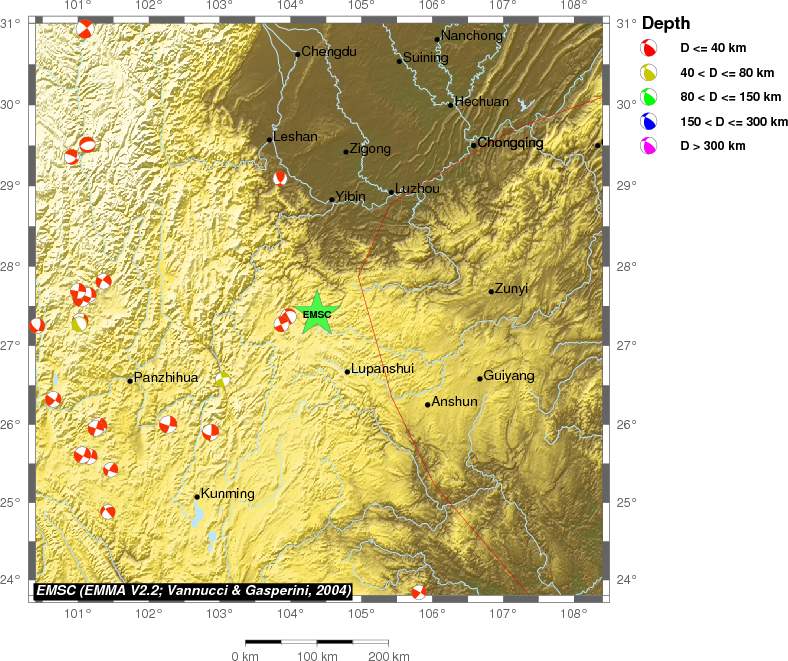 Regional moment Tensor