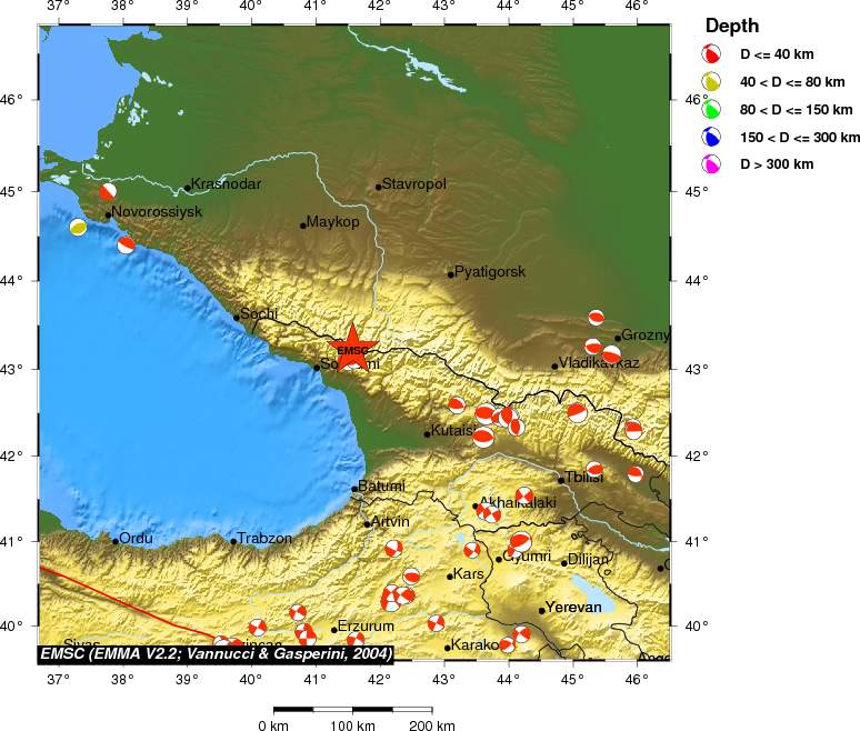 Regional moment Tensor