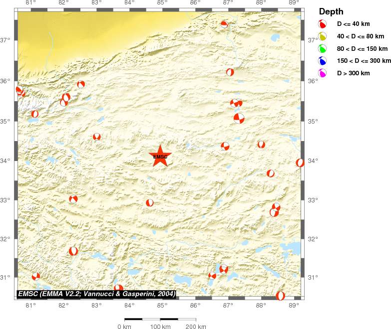 Regional moment Tensor