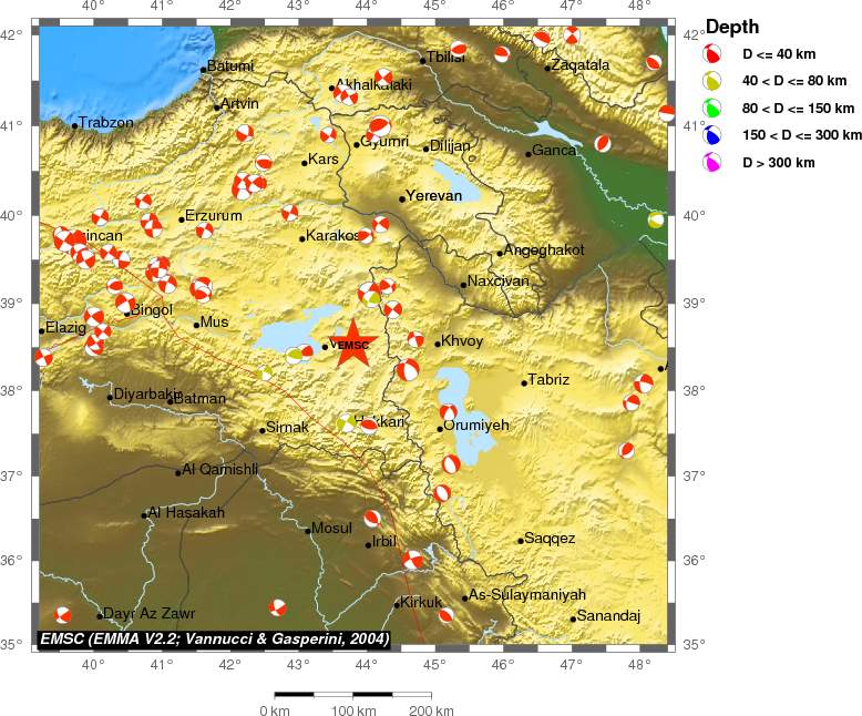 Regional moment Tensor