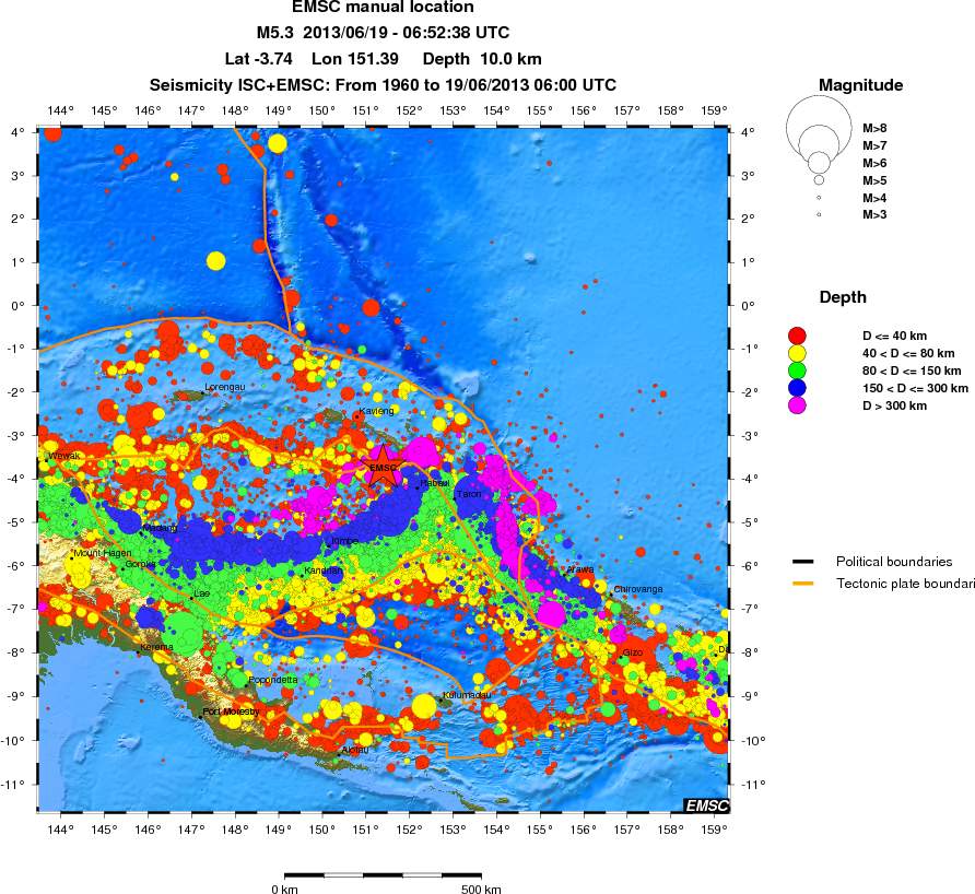 wide historical seismicity