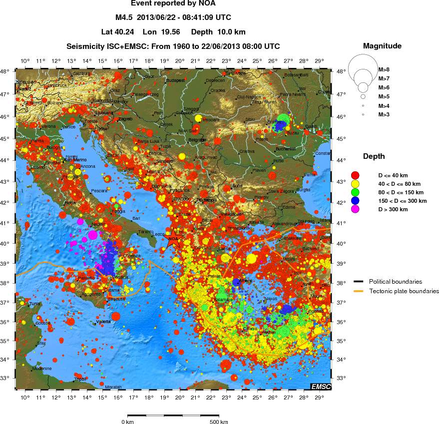 wide historical seismicity