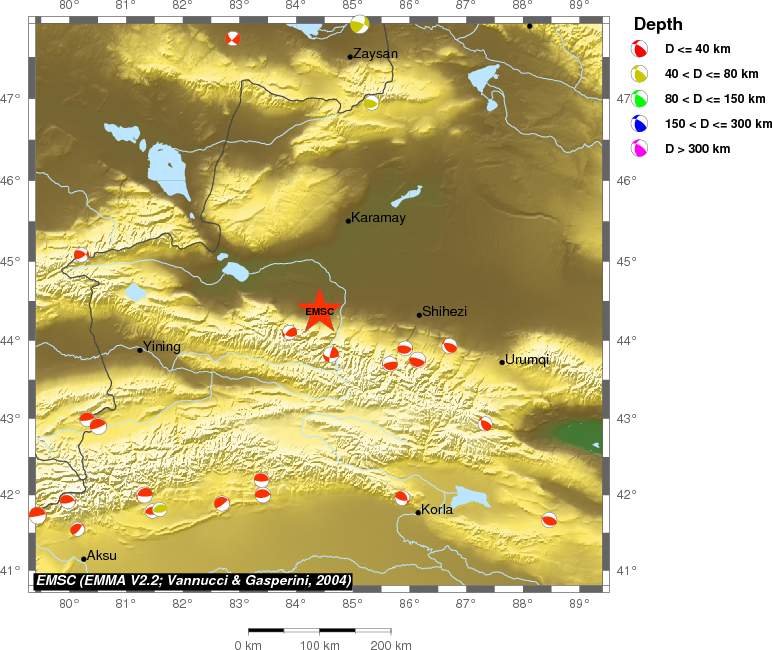 Regional moment Tensor