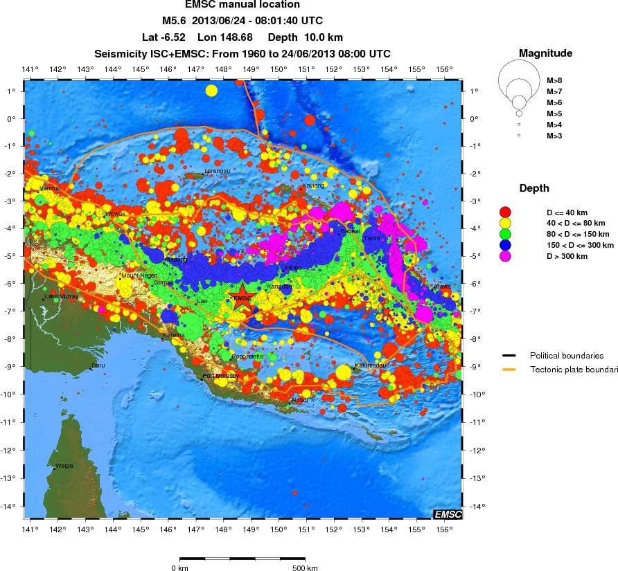 wide historical seismicity