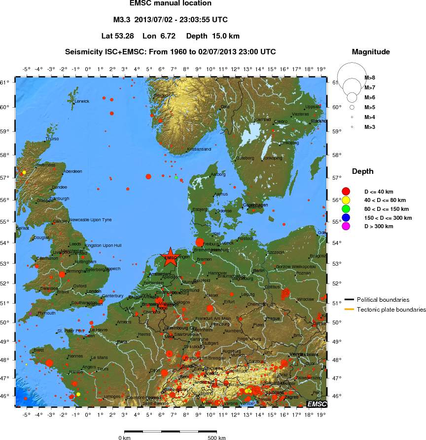 wide historical seismicity