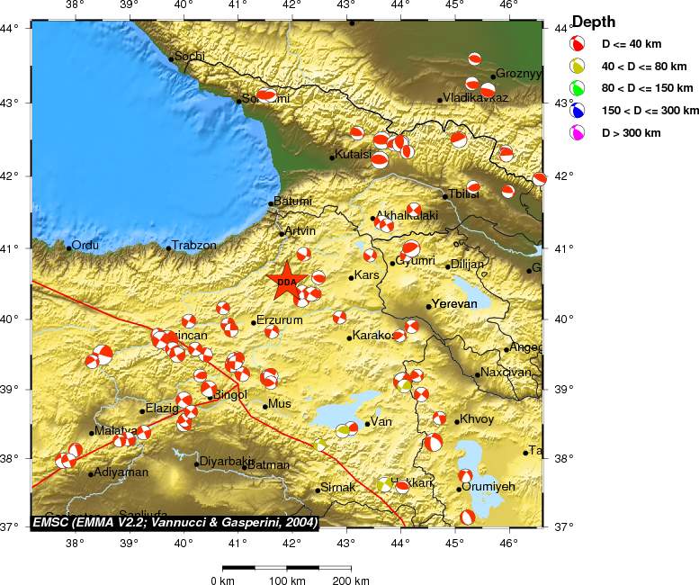 Regional moment Tensor