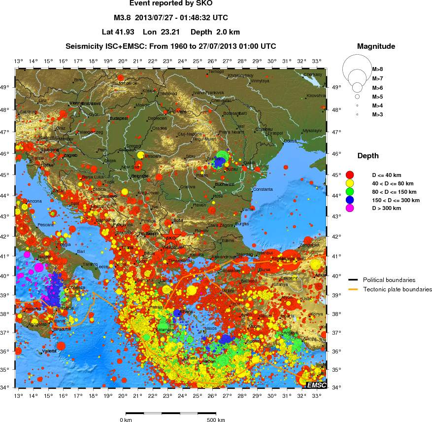 wide historical seismicity