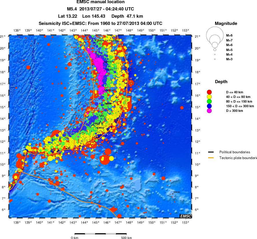 wide historical seismicity