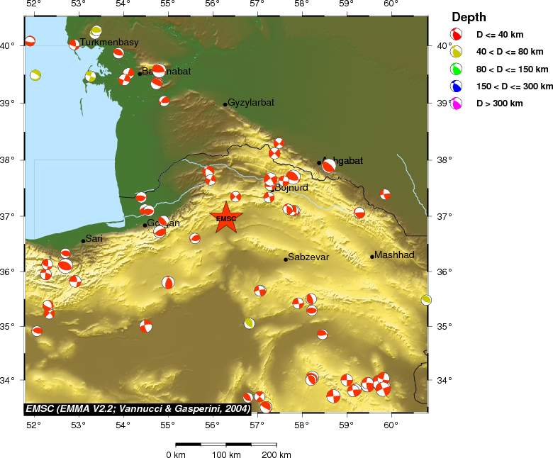 Regional moment Tensor