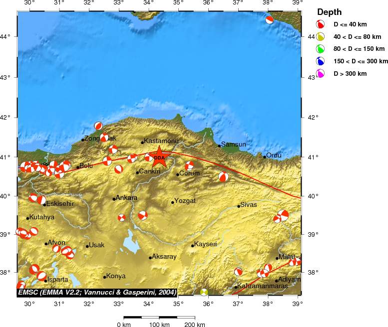 Regional moment Tensor
