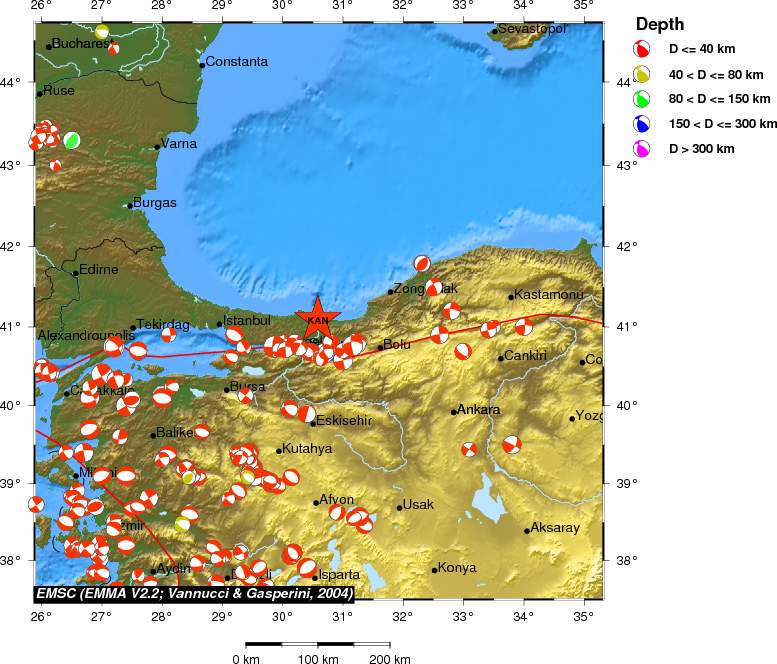 Regional moment Tensor