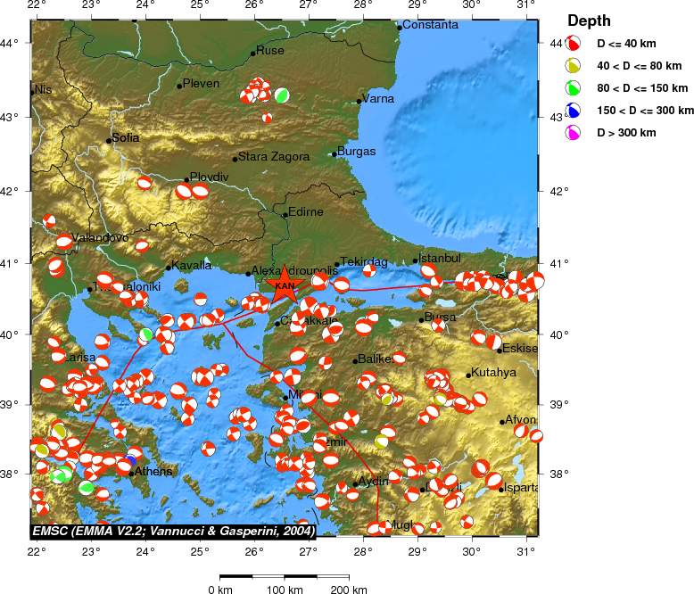 Regional moment Tensor