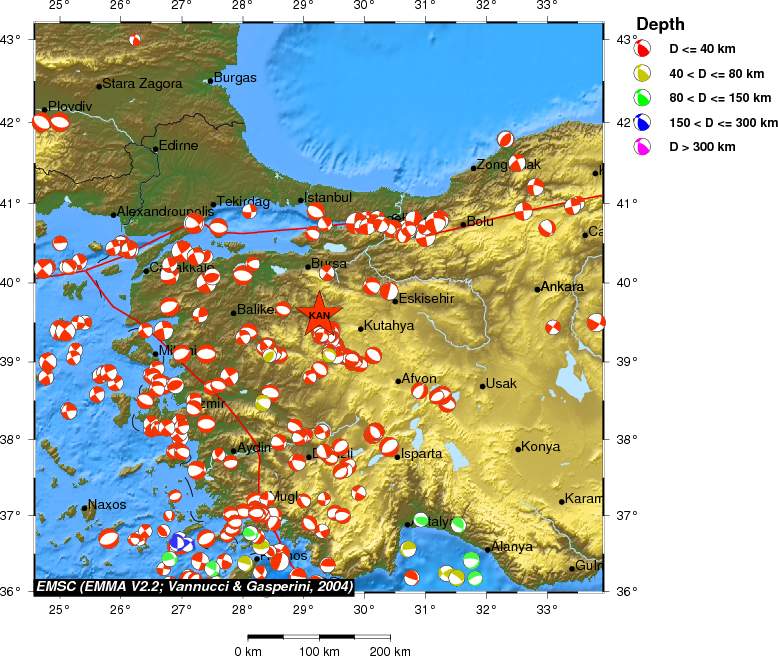Regional moment Tensor