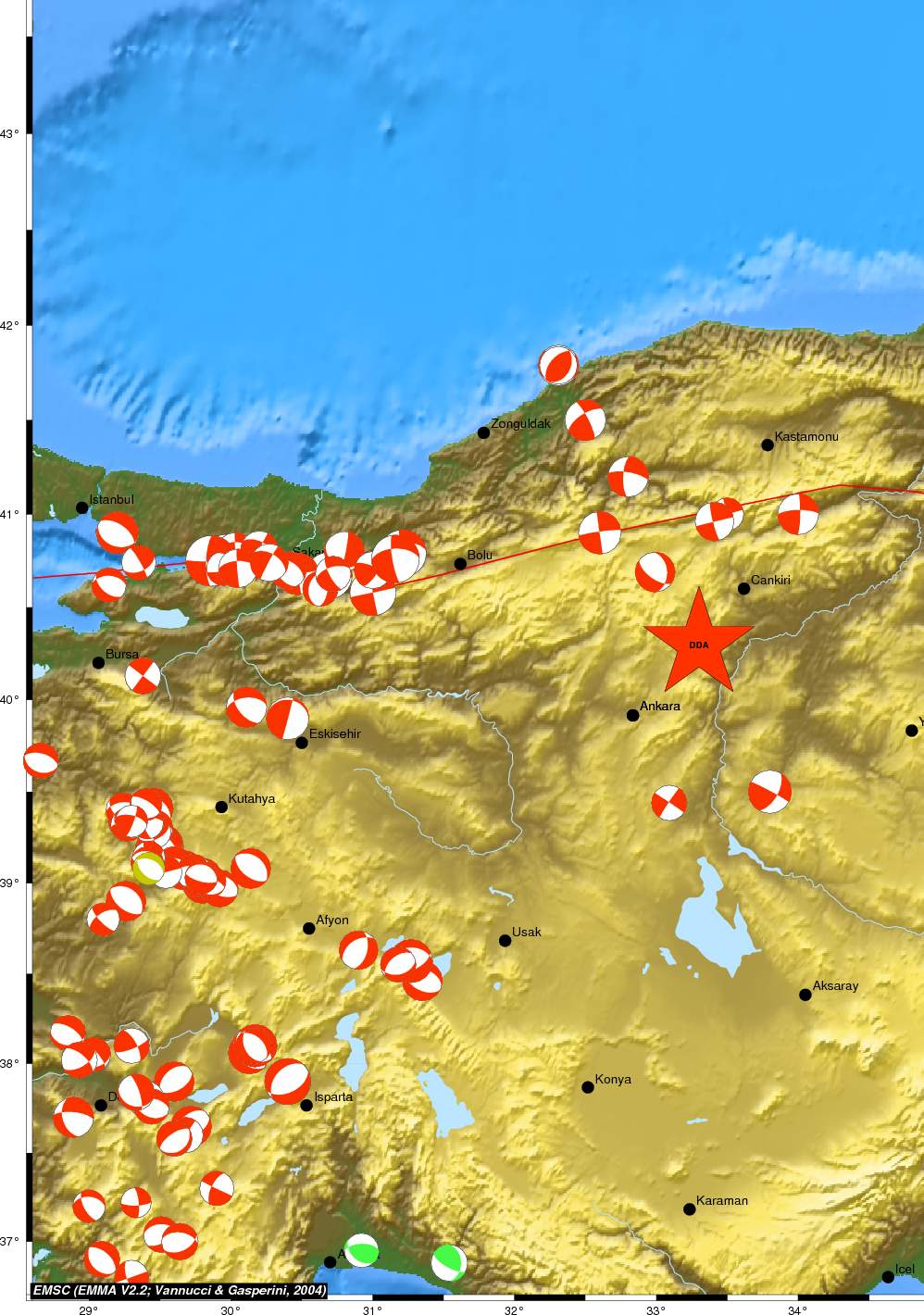 Regional moment Tensor