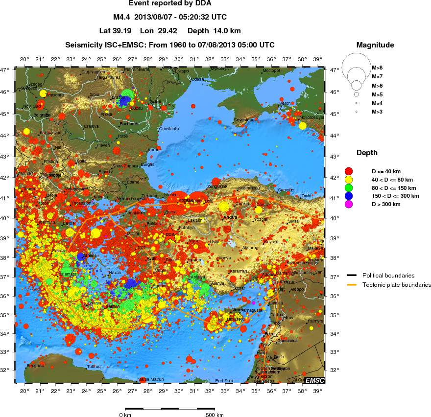 wide historical seismicity