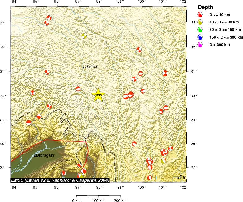 Regional moment Tensor