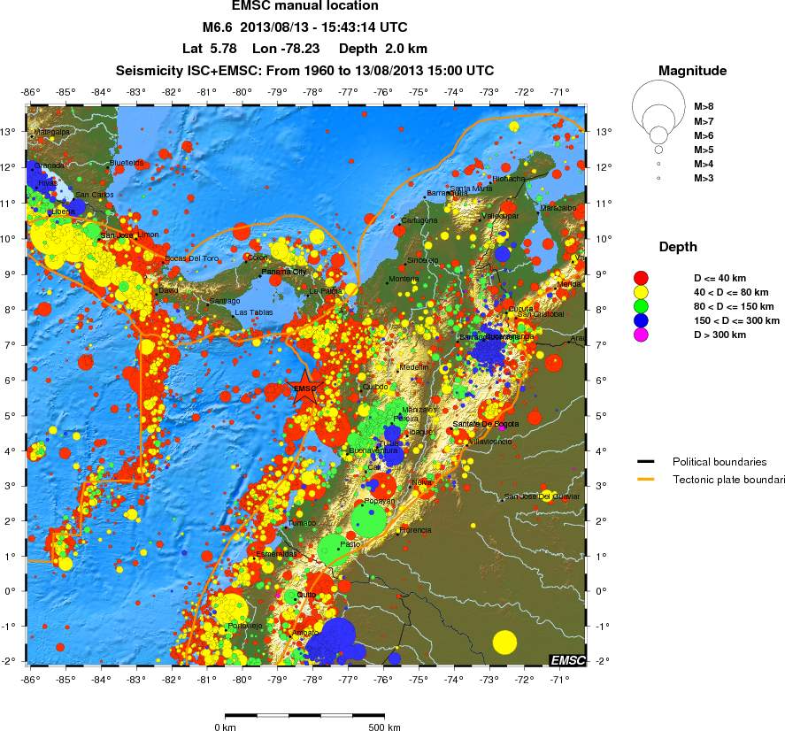 wide historical seismicity