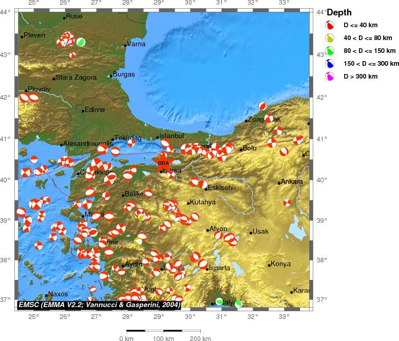 Regional moment Tensor