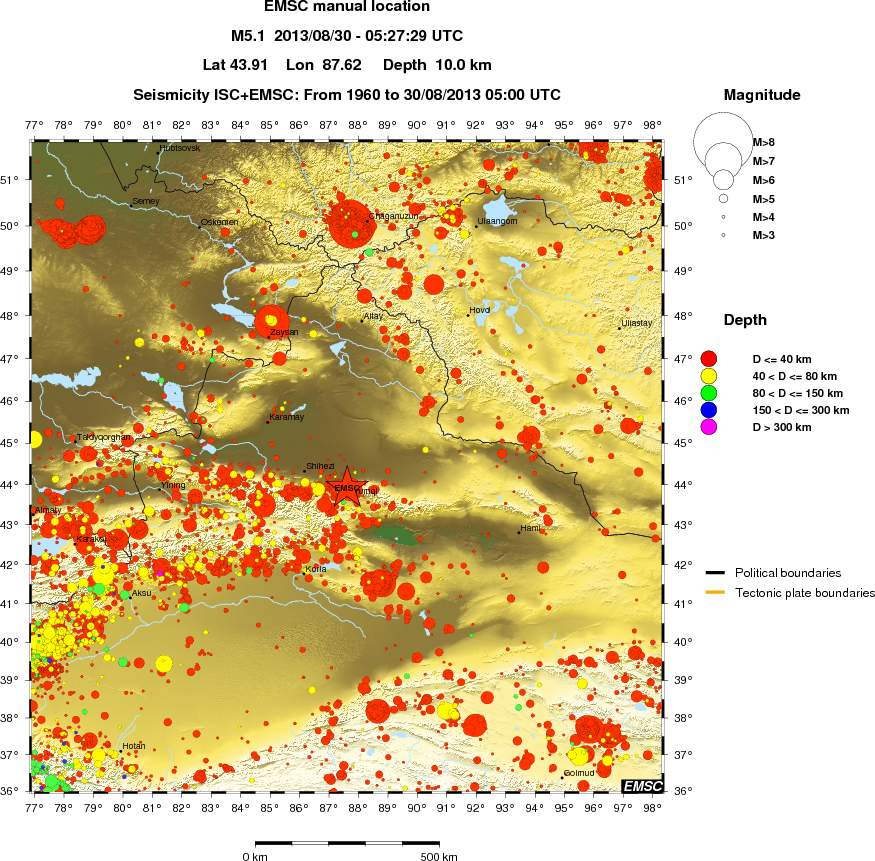 wide historical seismicity