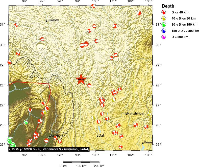 Regional moment Tensor