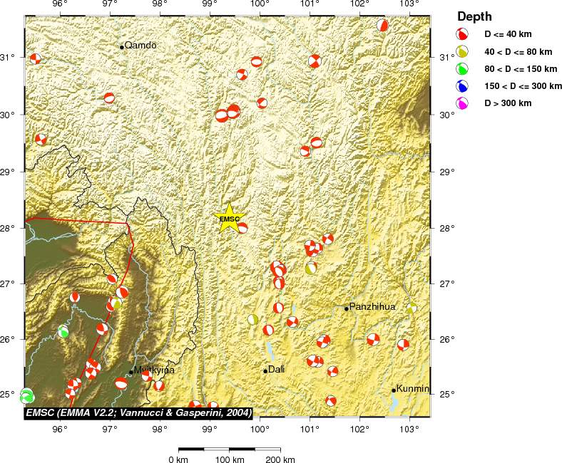 Regional moment Tensor