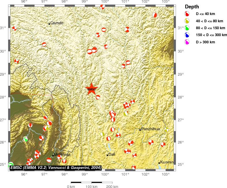 Regional moment Tensor