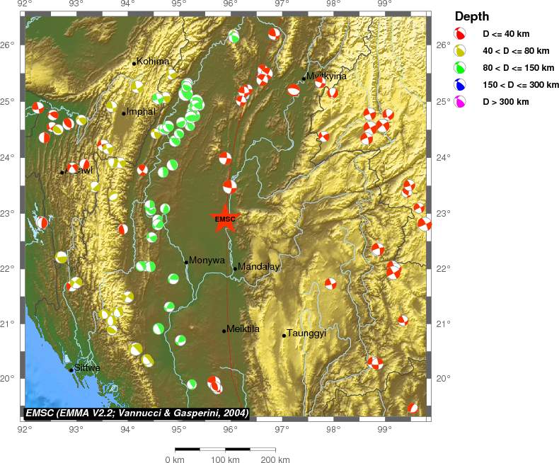 Regional moment Tensor