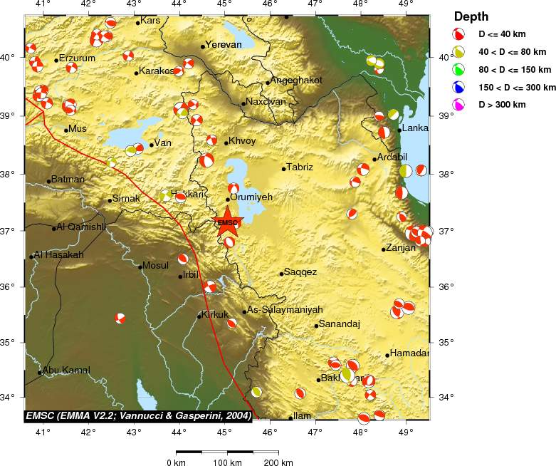 Regional moment Tensor
