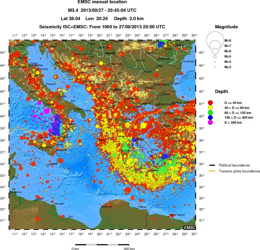 wide historical seismicity