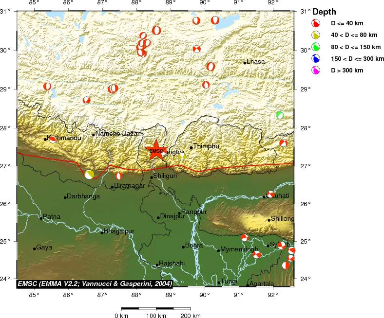 Regional moment Tensor