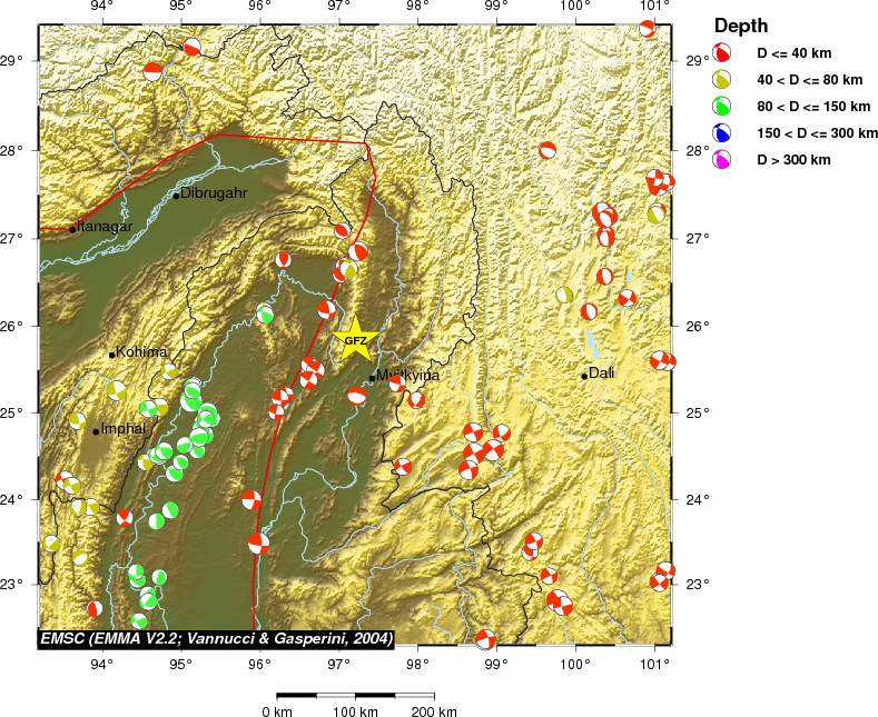Regional moment Tensor