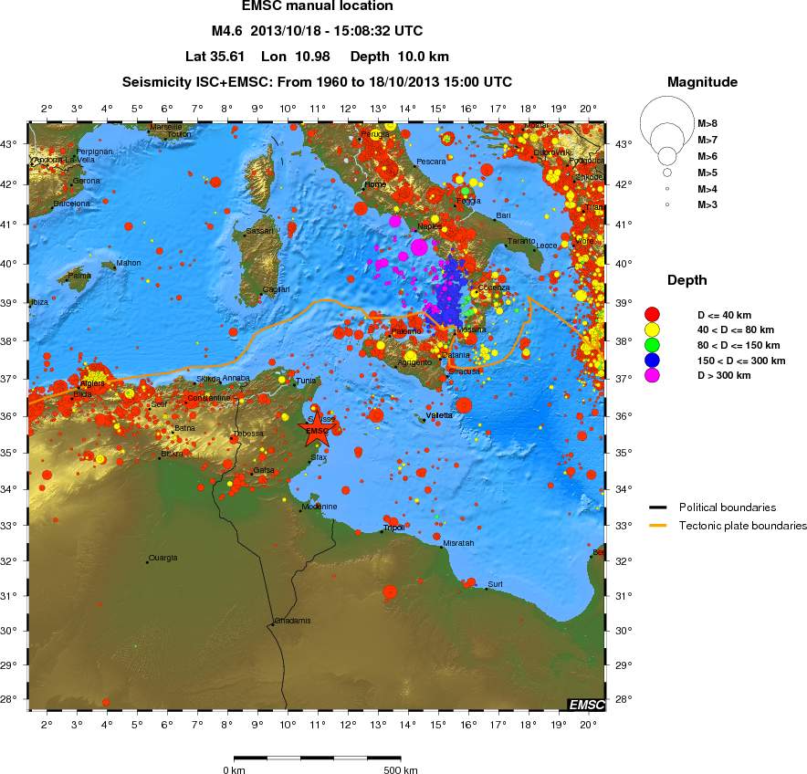 wide historical seismicity